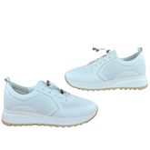 Pantofi Casual Dama Din Piele Naturala Alb Bej Neby92